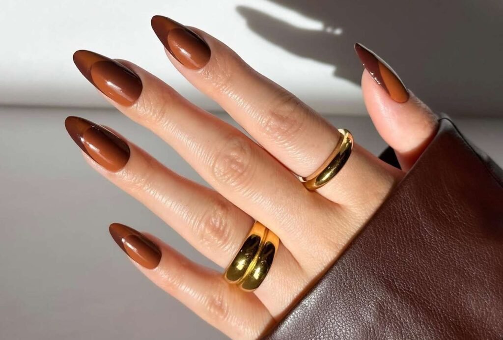 brown nails